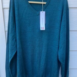 NWT Teal Cutter and Buck Sweater